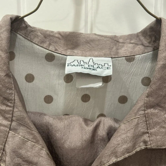 VTG Park Place Embellished Windbreaker Suit Track Jacket With Pants Size XL - Picture 4 of 7